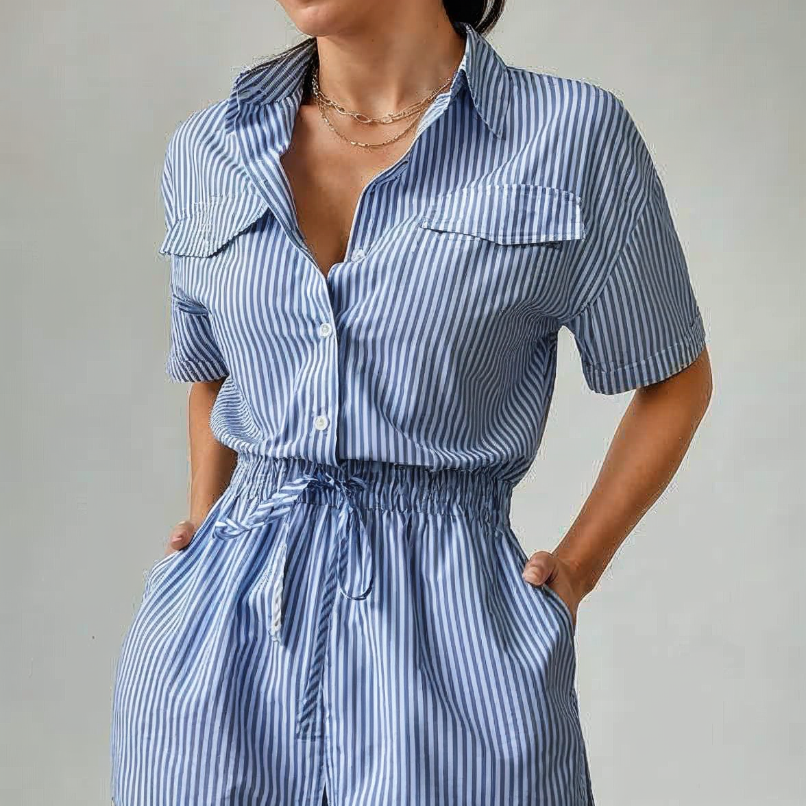 Camila Cinched Waist Romper
