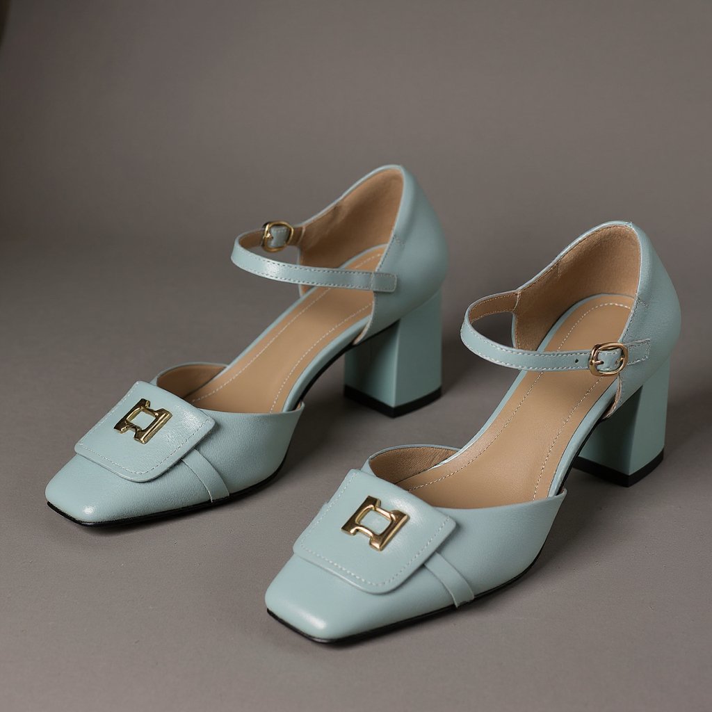 Bella Block Heel Pump