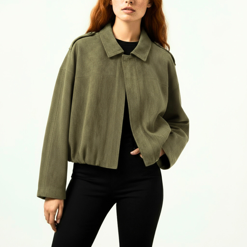 Sandra Suede Bomber Jacket
