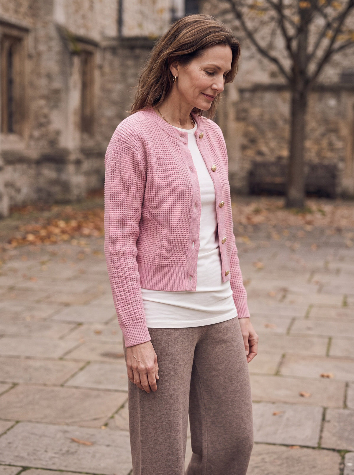Gaya | Button Cropped Knit Cardigan