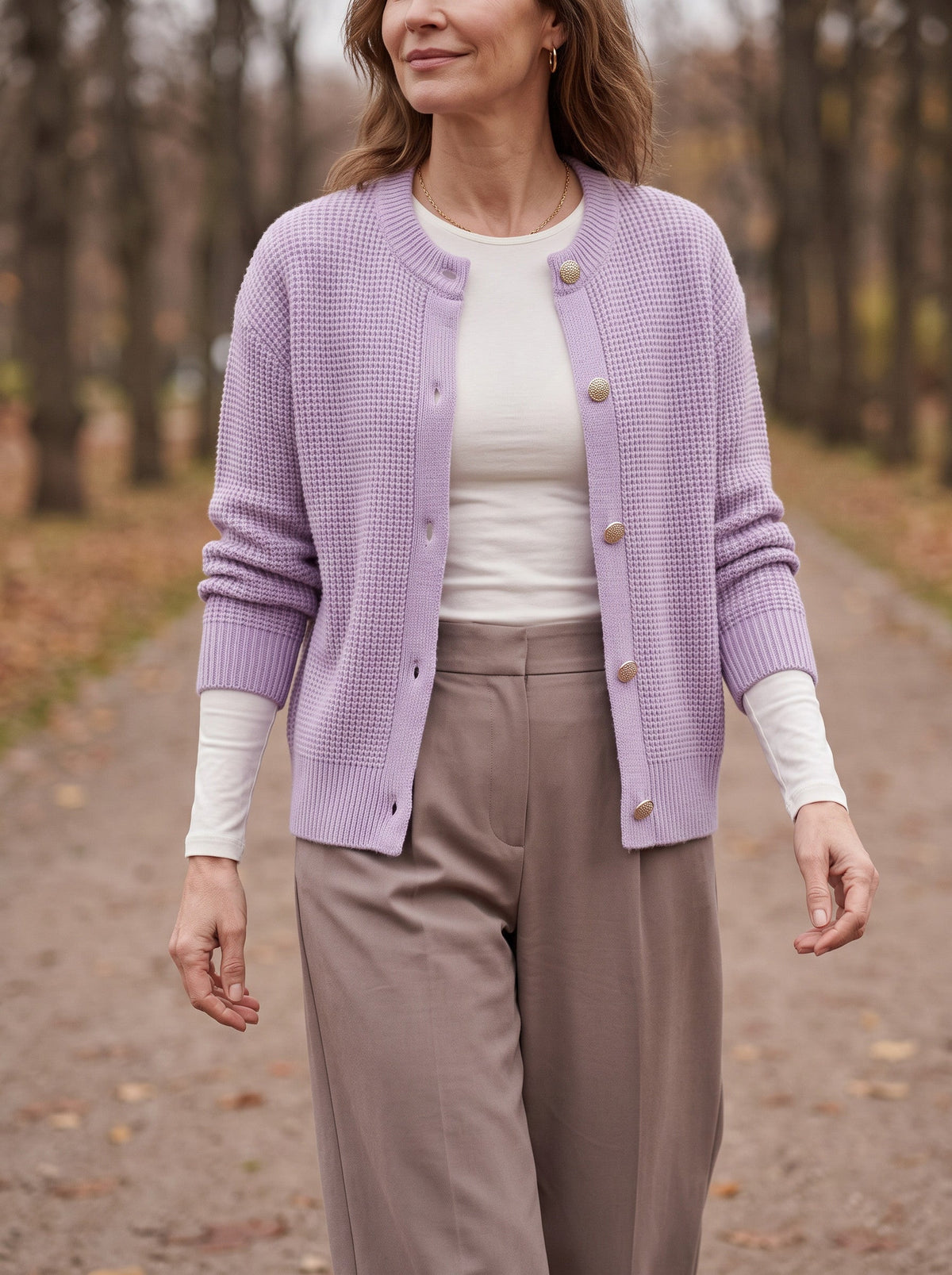 Gaya | Button Cropped Knit Cardigan
