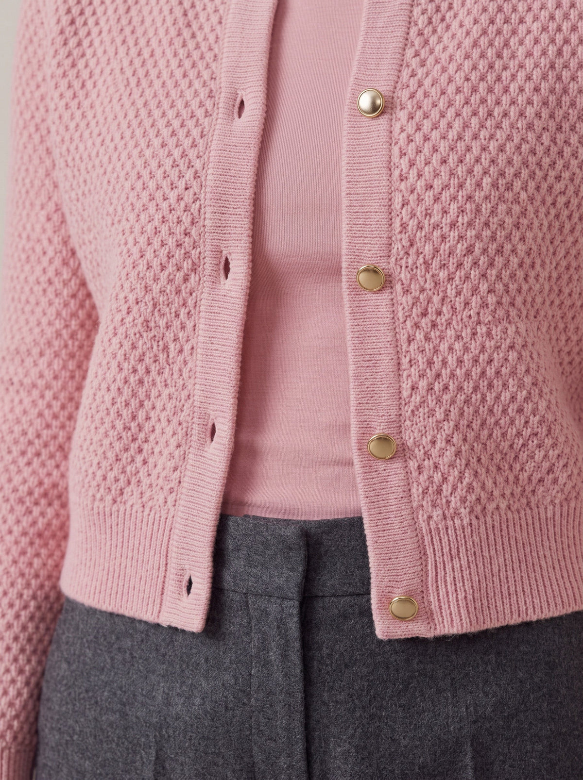 Gaya | Button Cropped Knit Cardigan