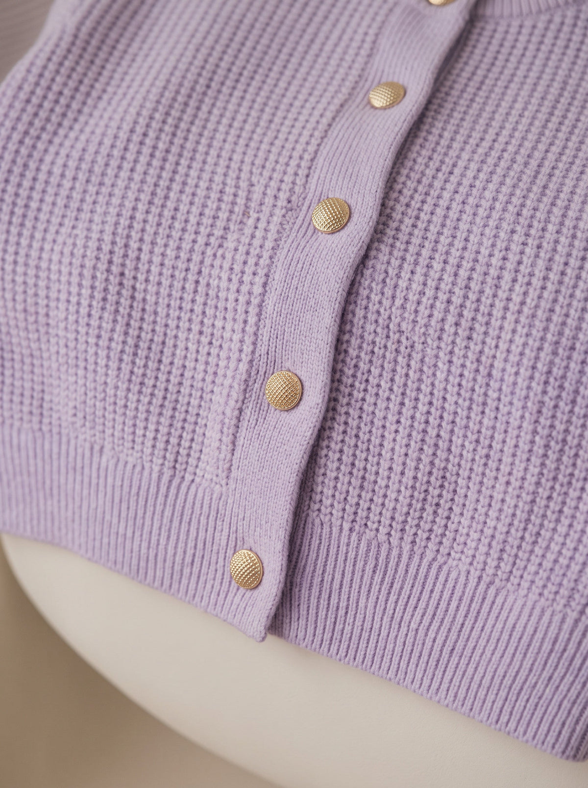 Gaya | Button Cropped Knit Cardigan