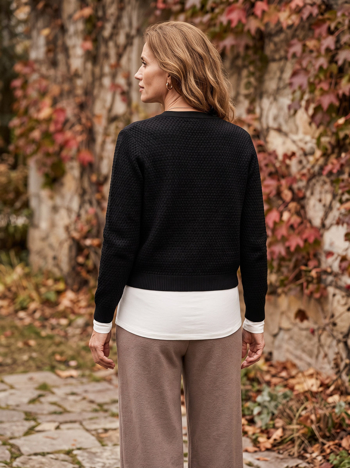 Gaya | Button Cropped Knit Cardigan